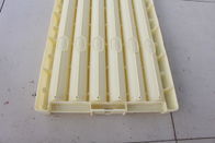 Seis bases de alta resistencia Tary del BQ de los canales con amarillo reciclado del material plástico